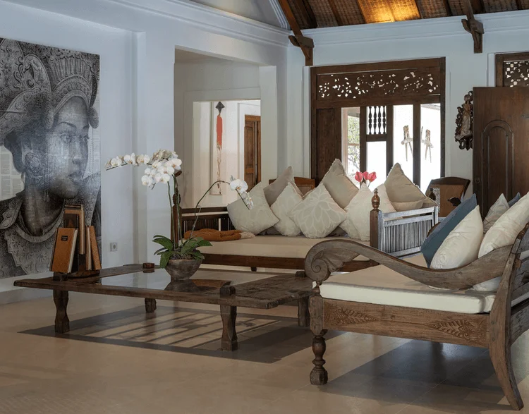 Indoor living — large sofa beds